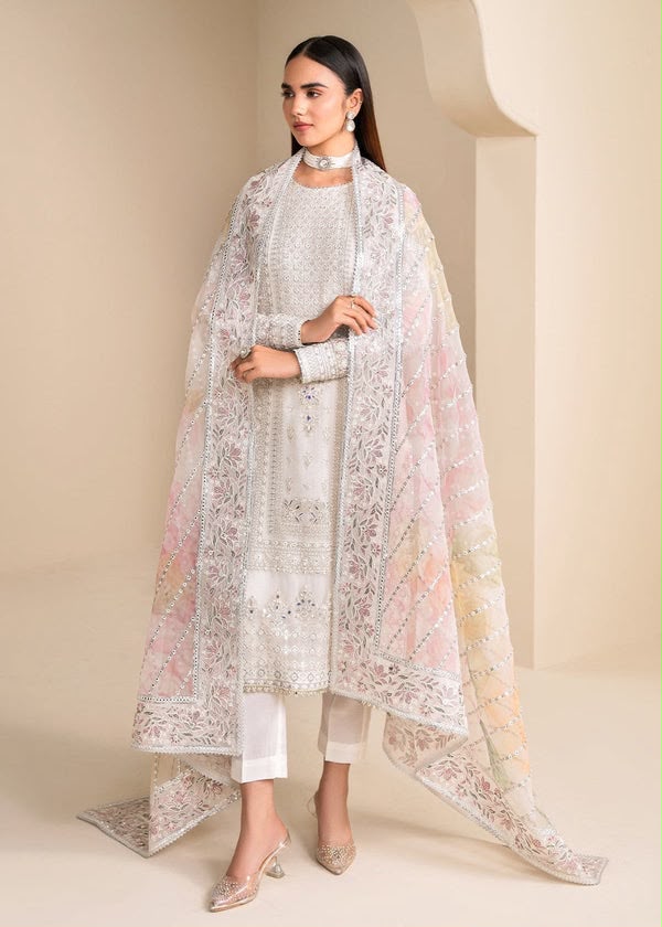 3PC EMBROIDERED SUIT - MB 160