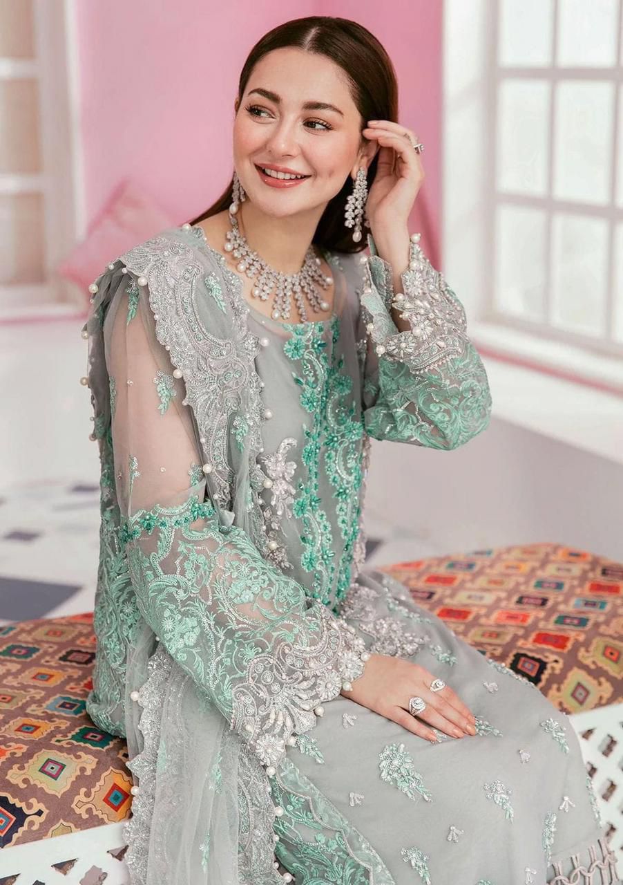 3PC EMBROIDERED SUIT - MB 201