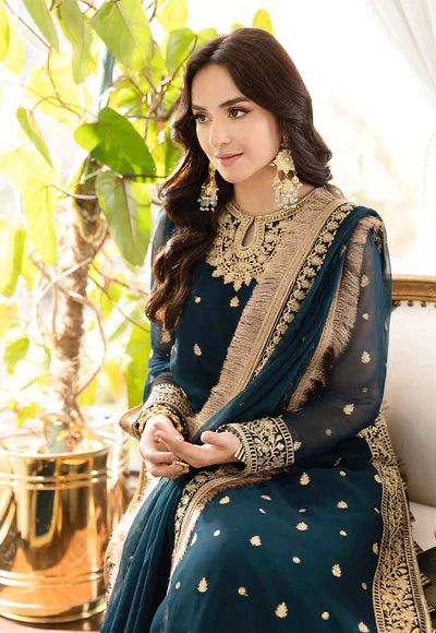3PC EMBROIDERED SUIT - MB 198