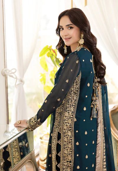 3PC EMBROIDERED SUIT - MB 198