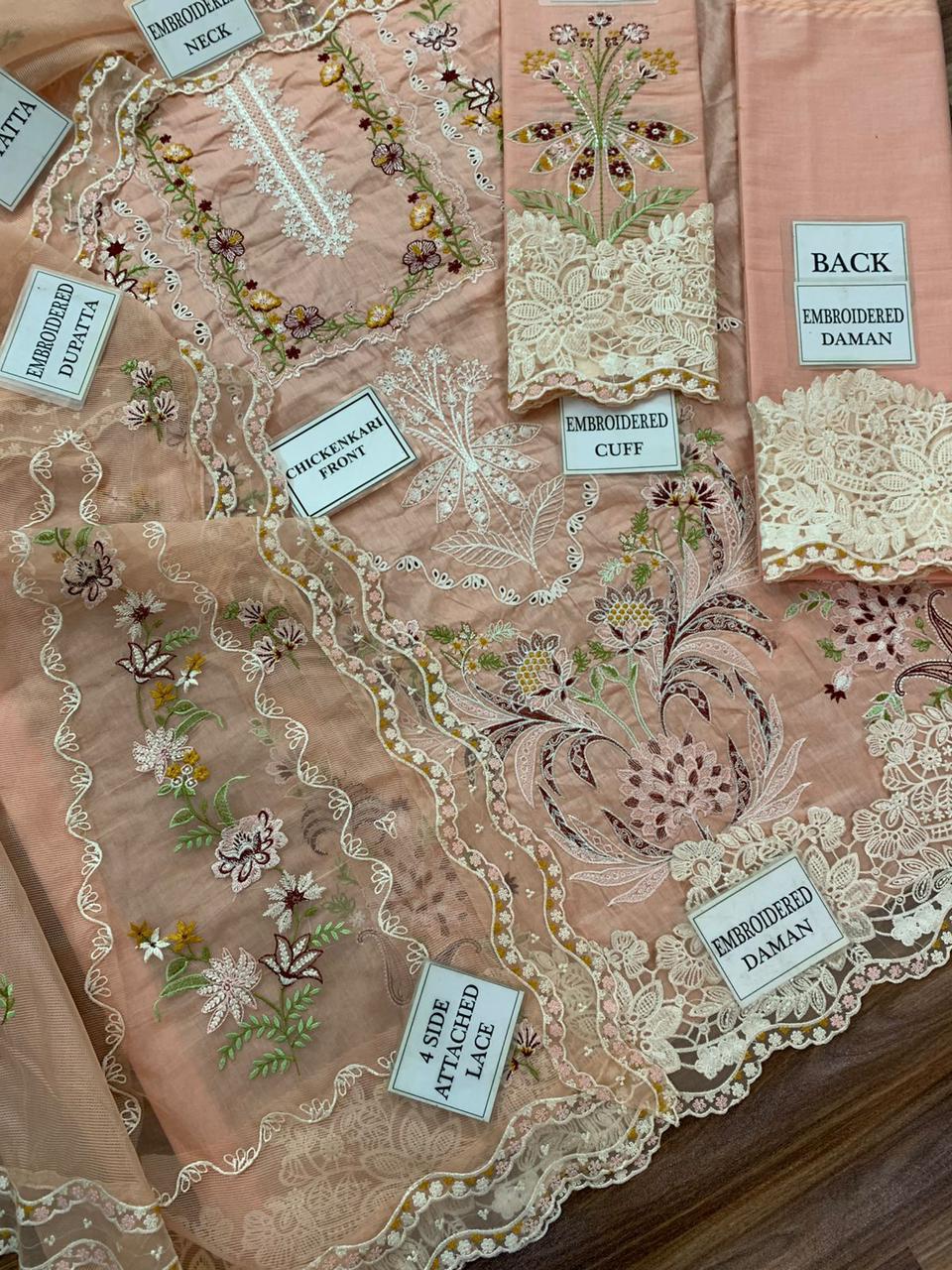 3PC EMBROIDERED SUIT MB 163
